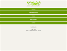 Tablet Screenshot of natulab.com.br